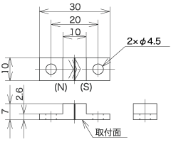 金具『MPK-620-2』外形図